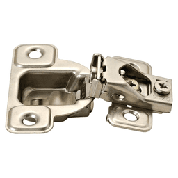 Excenthree S 106° Opening Side-Mount Face Frame Hinge, 45mm Boring Pattern, Self-Closing, 3/4" Overlay, Dowelled