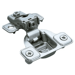 Excenthree S 106° Opening Side-Mount Face Frame Hinge, 45mm Boring Pattern, Self-Closing, 5/8" Overlay, Dowelled