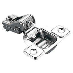 Excentra S 106° Opening Wrap-Around Face Frame Hinge, 42mm Boring Pattern, Self-Closing, 7/16" Overlay, Dowelled