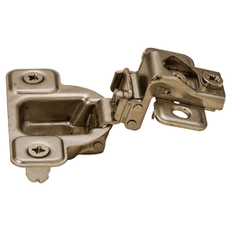 Series S 106° Opening Side-Mount Face Frame Hinge, 45mm Boring Pattern, Self-Closing, 1-5/16" Overlay, Dowelled