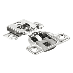 Series CU 106° Opening Edge-Mount Face Frame Hinge, 45mm Boring Pattern, Soft-Closing, 5/8" Overlay, Screw-On