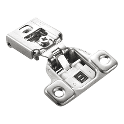 Excentra S 106° Opening Wrap-Around Face Frame Hinge, 45mm Boring Pattern, Silentia Soft-Closing, 1/2" Overlay, Screw-On