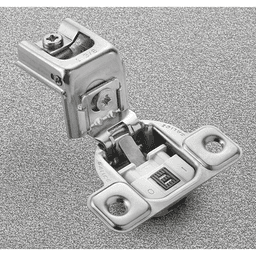 Series CU 106° Opening Wrap-Around Face Frame Hinge, 45mm Boring Pattern, Soft-Closing, 1-3/8" Overlay, Screw-On