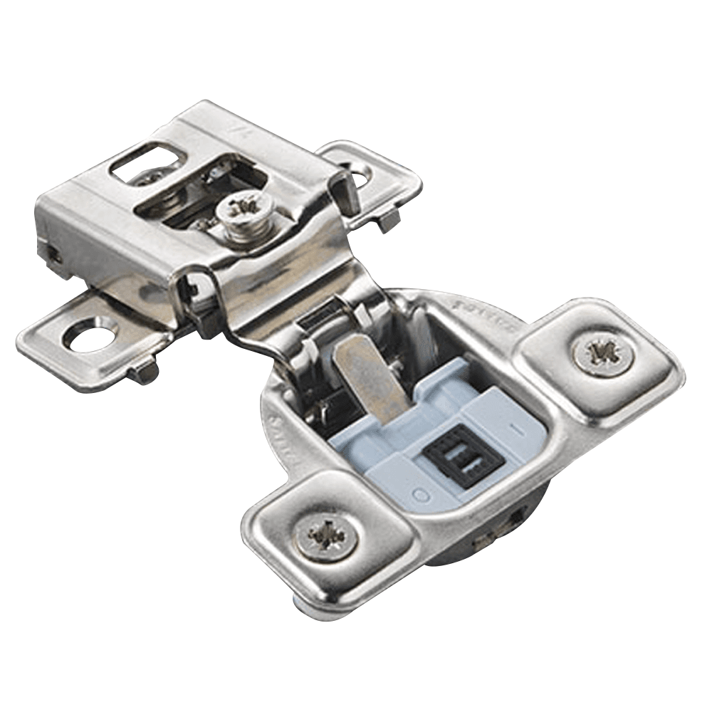 Excenthree S 106° Opening Wrap-Around Face Frame Hinge, 45mm Boring Pattern, Silentia Soft-Closing, 3/4" Overlay, Dowelled