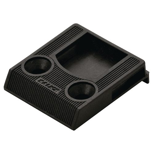 Surface Mount Door Catch with Lip, Black