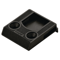 Surface Mount Door Catch with Lip, Black