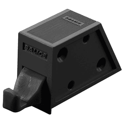 Push Latch with Lip, Black
