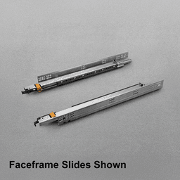 21" Progressa+ Undermount Drawer Slide for Frameless or Blocked-Out Faceframe Applications, 3/4" Material, 170lb Capacity Full Extension with SMOVE Soft-Closing