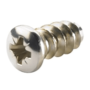 13mm Pan Head Euro Screw, Phillips Drive Euro Thread and Blunt Point, Zinc by Salice