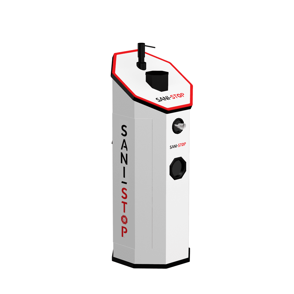 SENTRY Hand-Pump By SaniStop - Multi-Use, All-Weather Sanitization Station