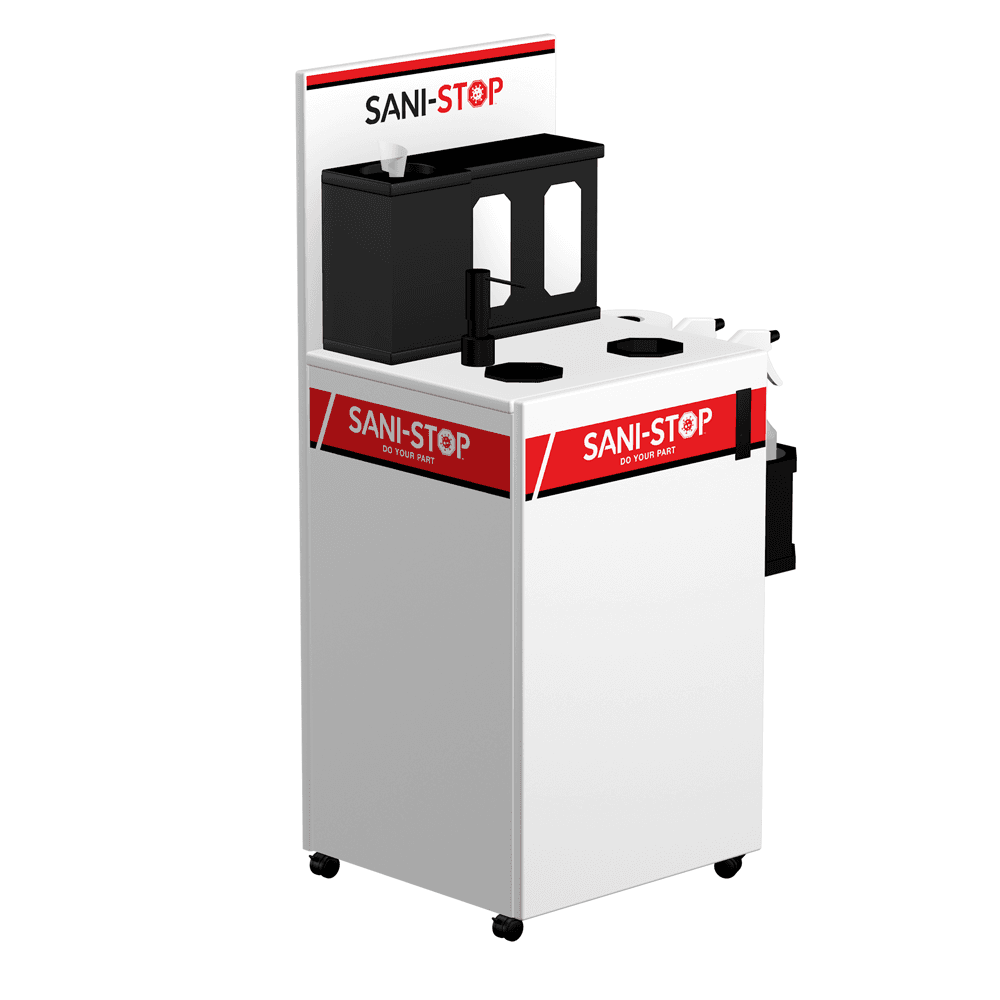 SOLO Hand-Pump By SaniStop - Multi-Use Sanitation Station