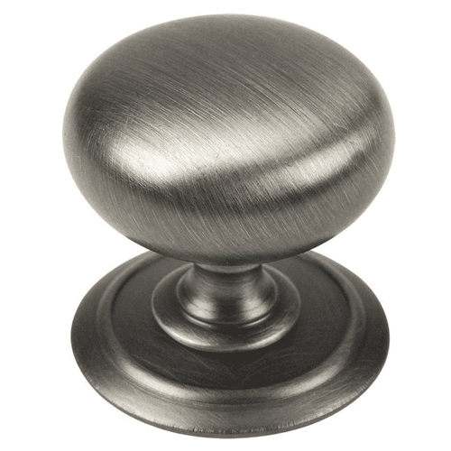 1-1/2" Backplate Knob, Distressed Nickel