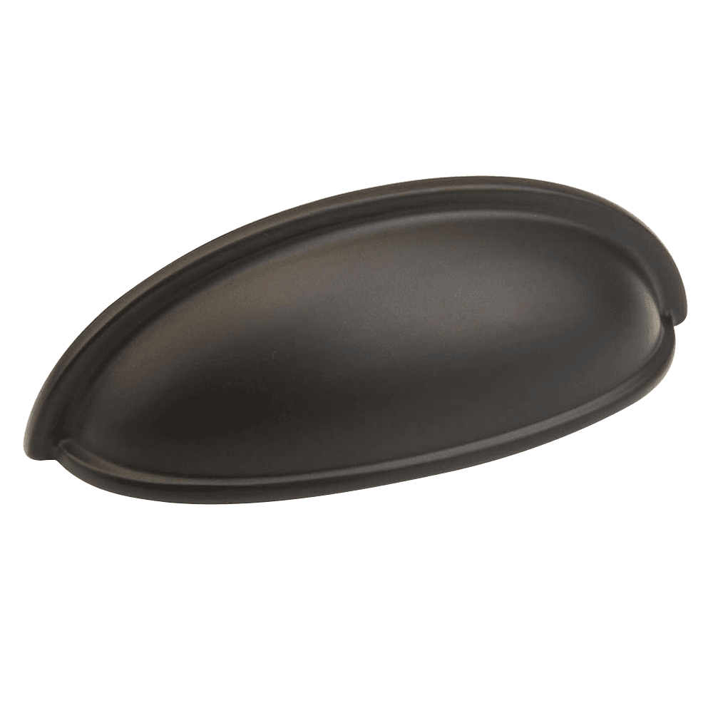 3" Traditional Designs Cup Pull, Oil-Rubbed Bronze, 3-3/4" Length