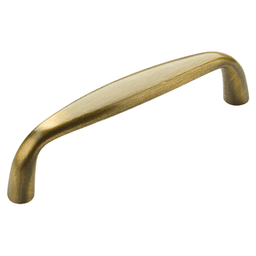 4" Traditional Cabinet Pull, Antique Brass