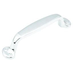 4" Country Cabinet Pull, Polished Chrome