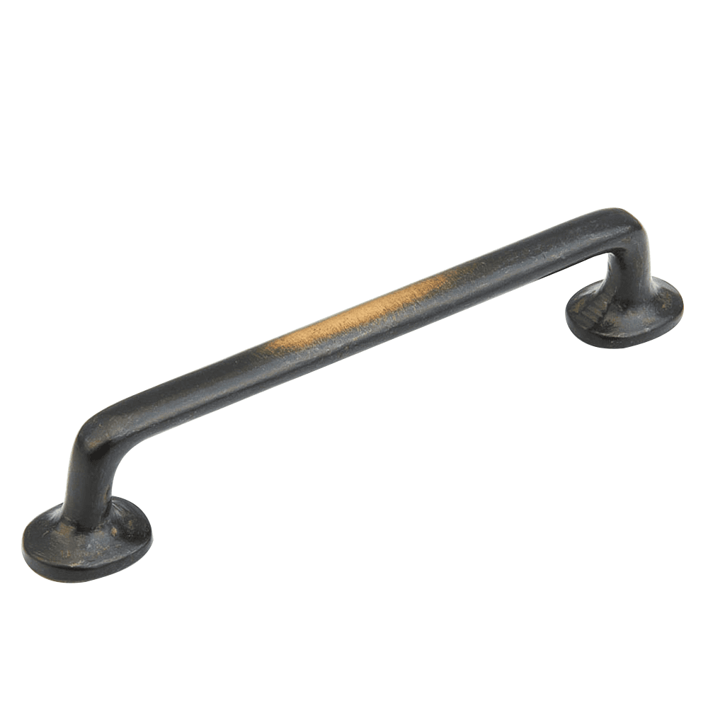 6" Cast Bronze Mountain Handle Pull, Antique Bronze