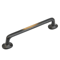 6" Cast Bronze Mountain Handle Pull, Antique Bronze
