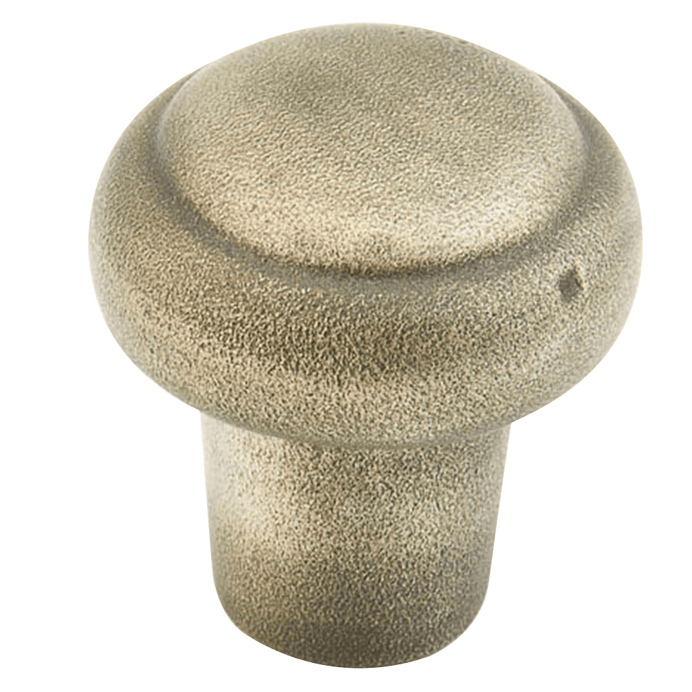 1-3/8" Mountain Round Knob, Antique Iron, 1-3/8" Length