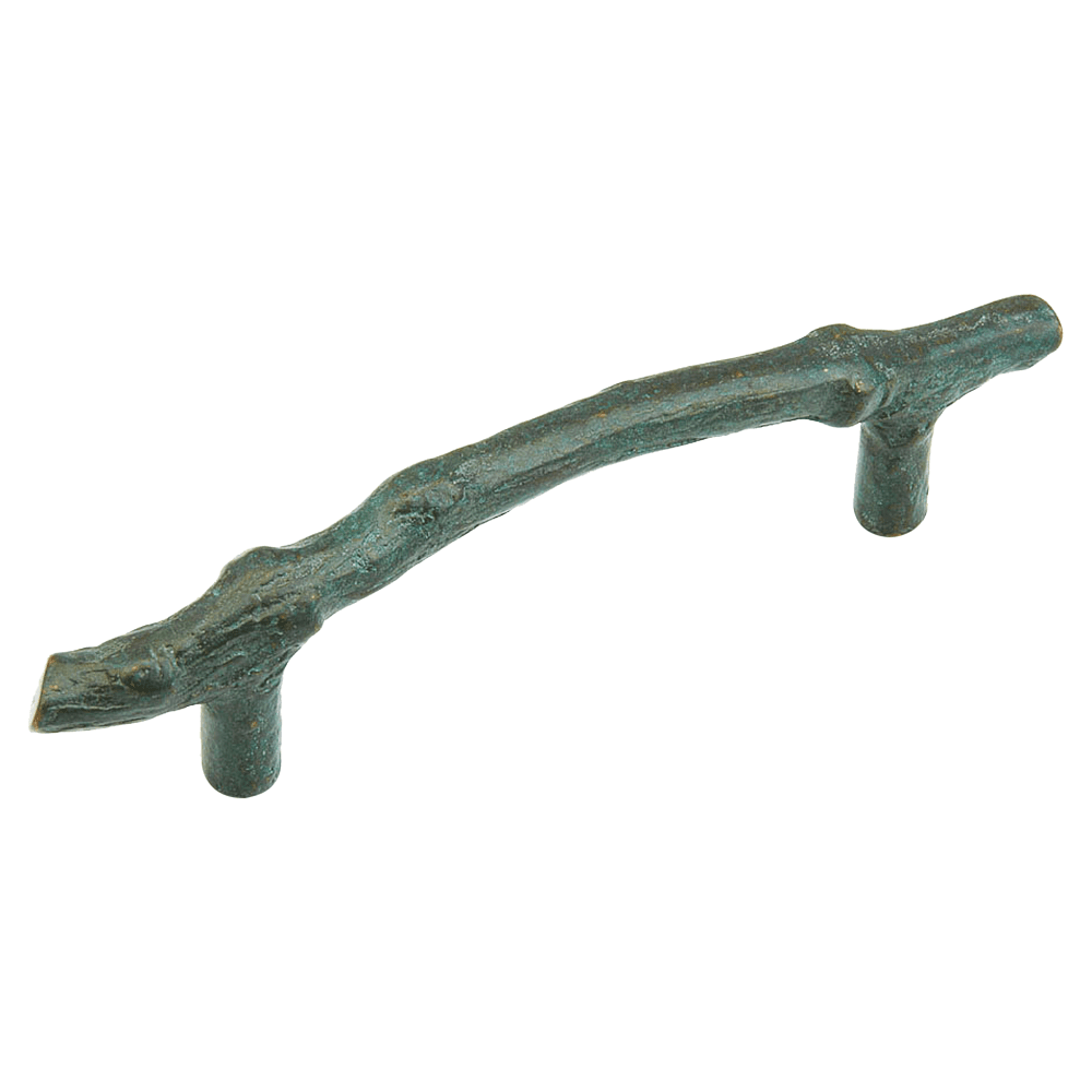 4" Mountain Cabinet Pull, Verde Imperiale