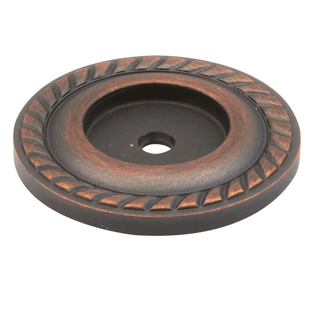 1-1/2" Montcalm Backplate Knob, Michelangelo Bronze