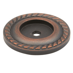 1-1/2" Montcalm Backplate Knob, Michelangelo Bronze