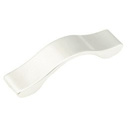 64mm Wave Cabinet Pull, Satin Nickel