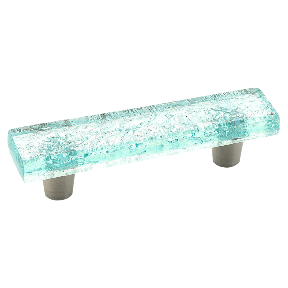 3" Ice Cabinet Pull, Aqua Pearl