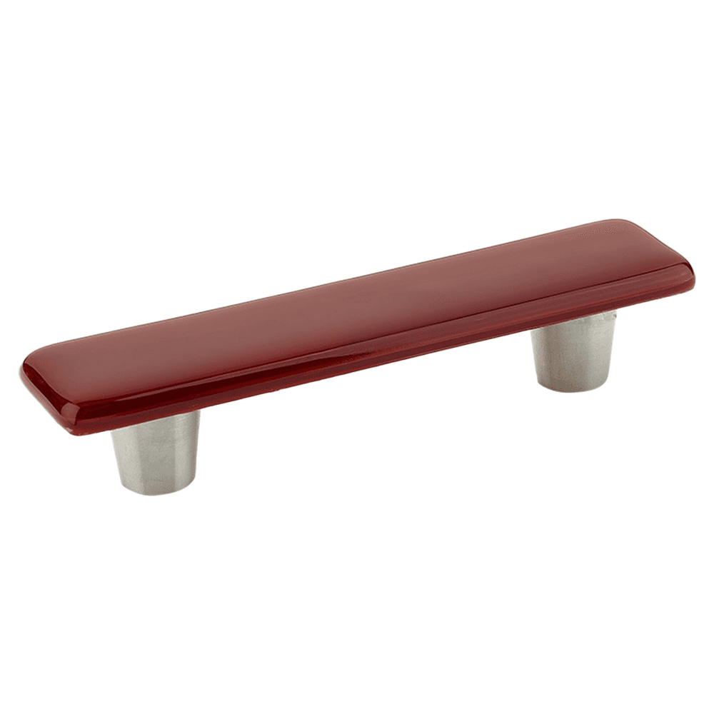 3" Ice Cabinet Pull, Scarlet Silk