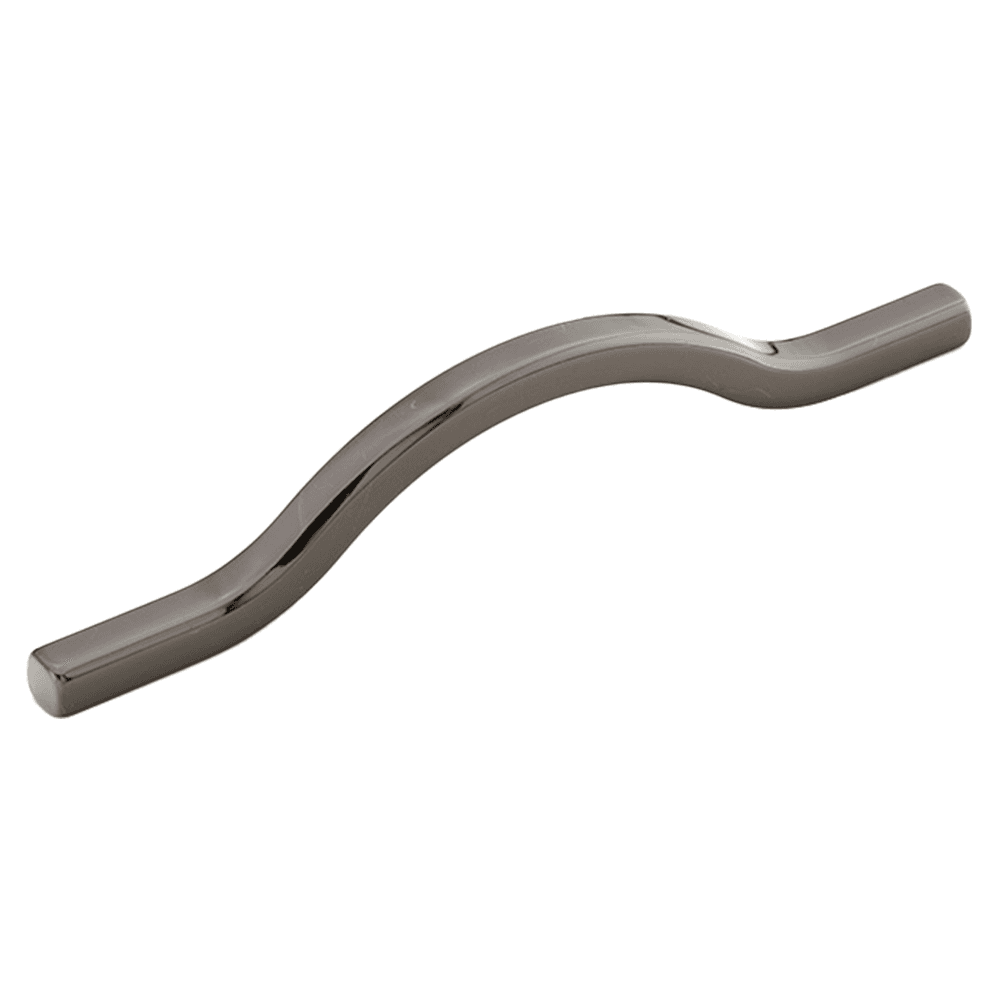 3-3/4" x 5-1/16" Sorrento Contemporary Cabinet Pull, Black Chrome