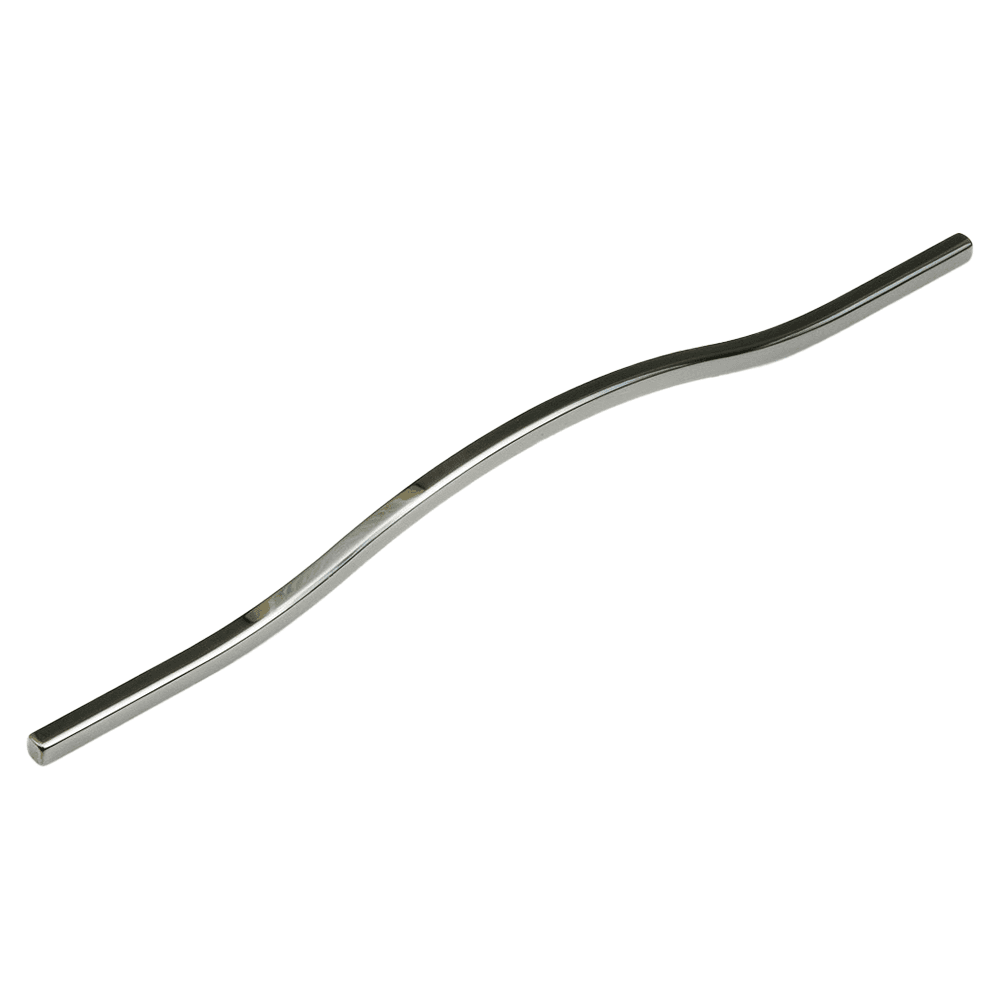 288/320mm Sorrento Contemporary Cabinet Pull, Black Chrome