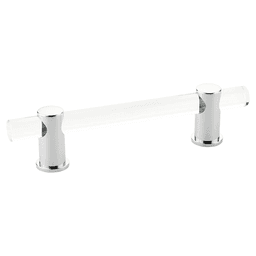 4" Lumiere Cabinet Pull, Polished Chrome