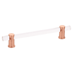 6" Lumiere Cabinet Pull, Brushed Rose Gold