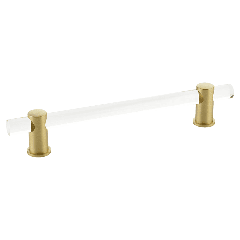 6" Lumiere Cabinet Pull, Satin Brass