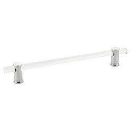 8" Lumiere Cabinet Pull, Polished Chrome