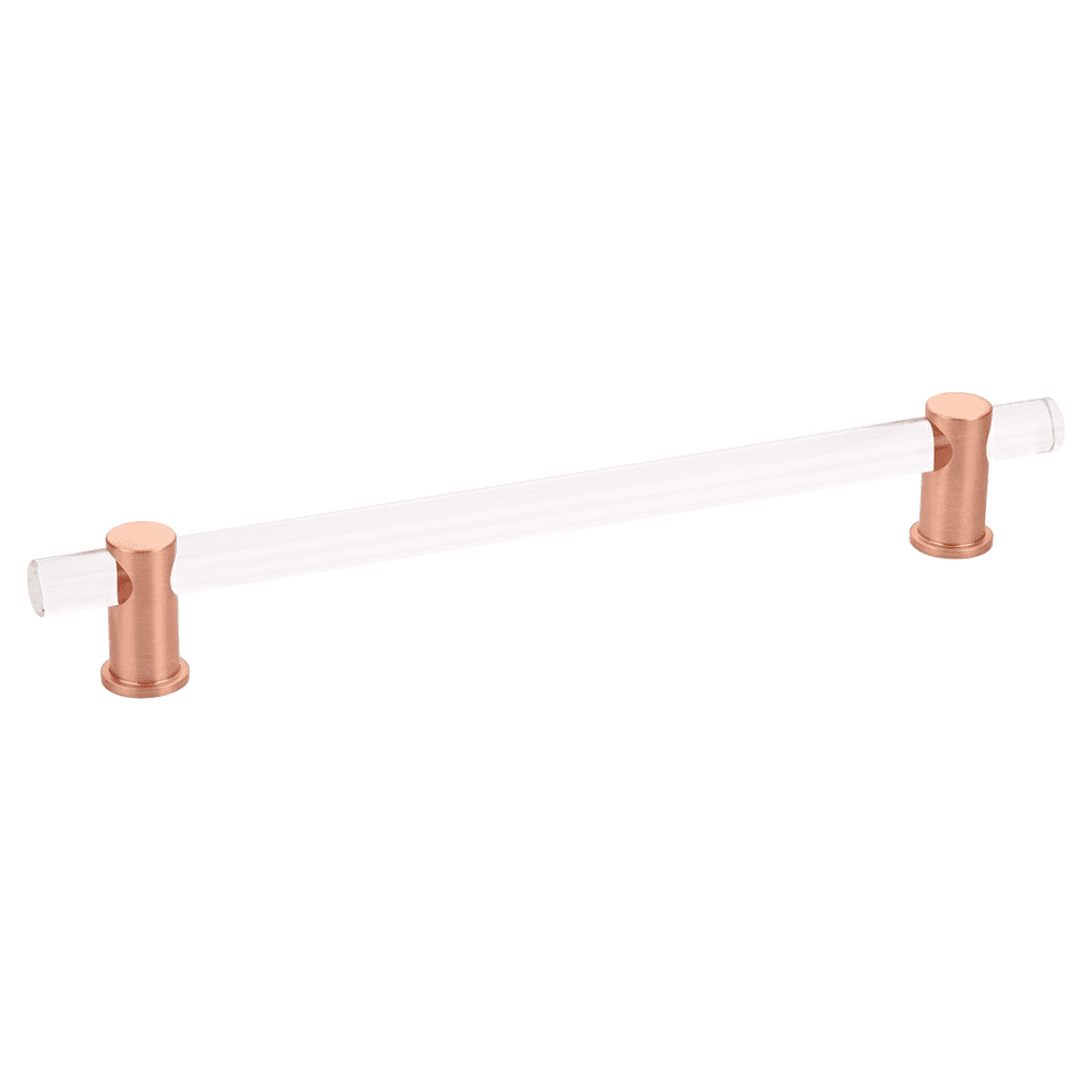 8" Lumiere Cabinet Pull, Brushed Rose Gold