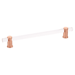 8" Lumiere Cabinet Pull, Brushed Rose Gold