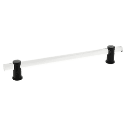 8" Lumiere Cabinet Pull, Matte Black