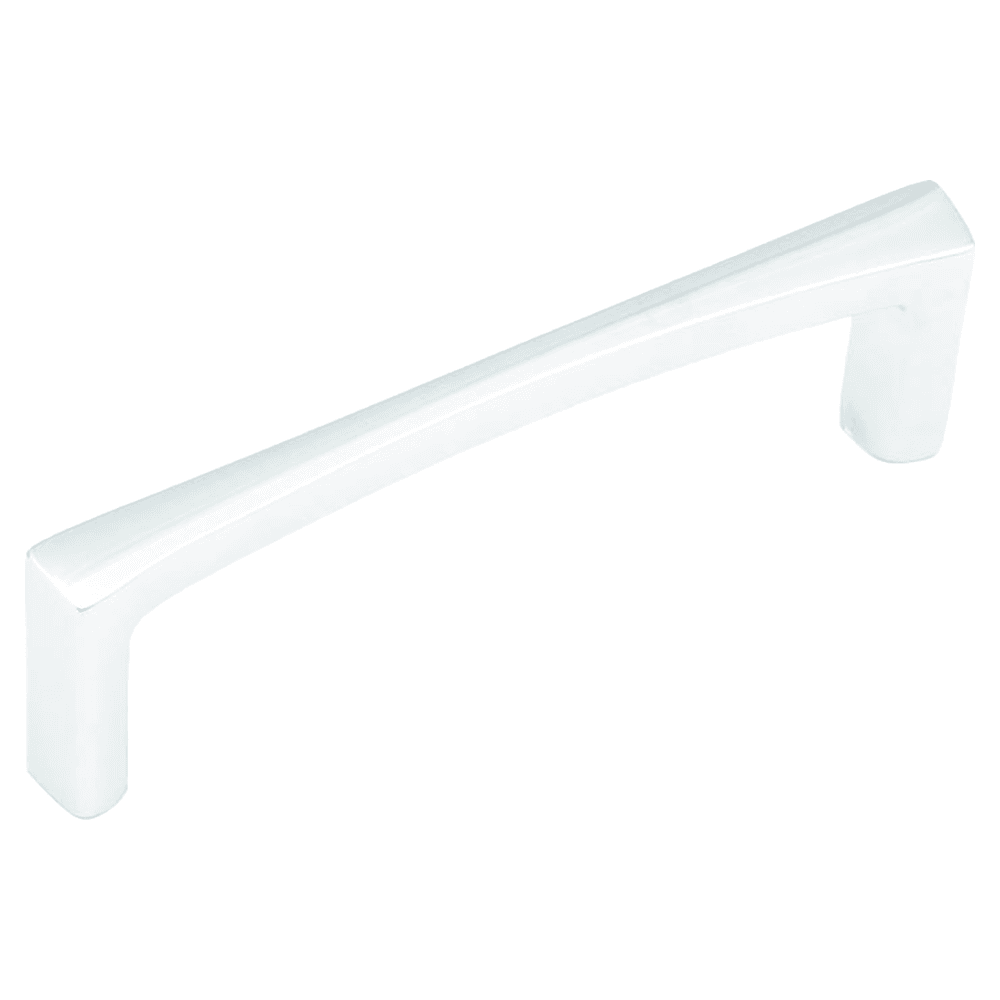 4" x 1-1/8" Italian Contemporary Cabinet Pull, Polished Chrome
