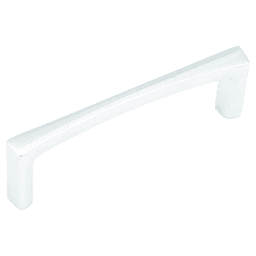 4" x 1-1/8" Italian Contemporary Cabinet Pull, Polished Chrome