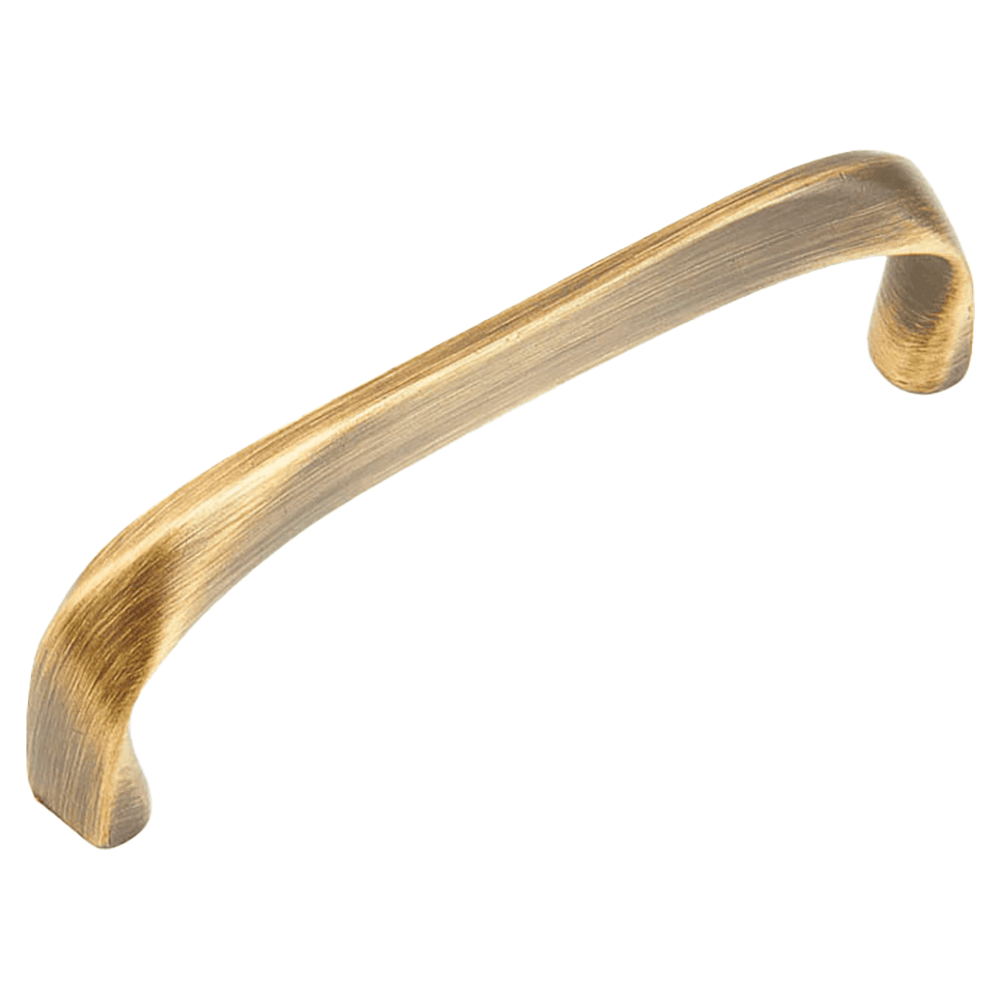 4" x 1-3/16" Italian Contemporary Cabinet Pull, Light Bronze