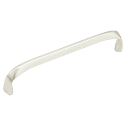 6" Italian Contemporary Cabinet Pull, Satin Nickel