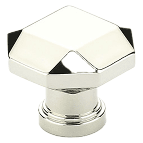 1-1/4" Menlo Park Faceted Cabinet Knob, Polished Nickel