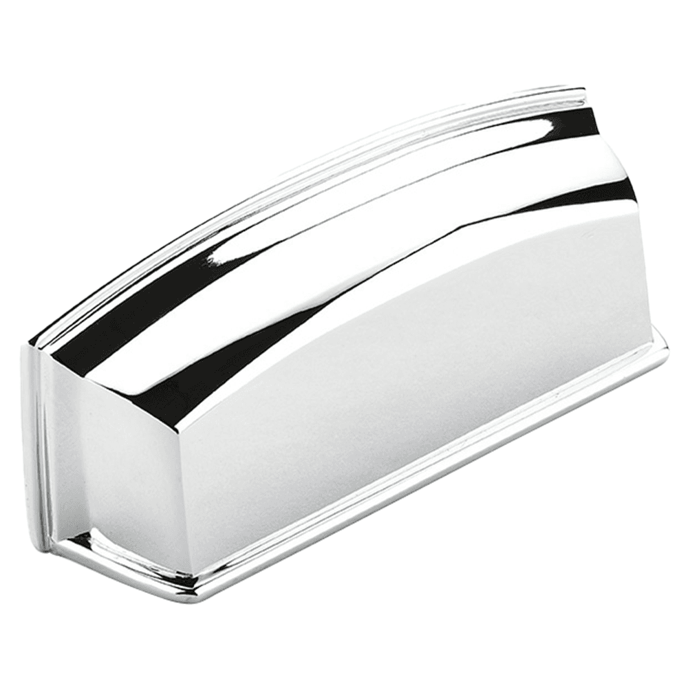 3-1/2" Menlo Park Cup Pull, Polished Chrome