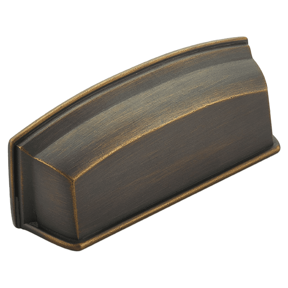3-1/2" Menlo Park Cup Pull, Ancient Bronze