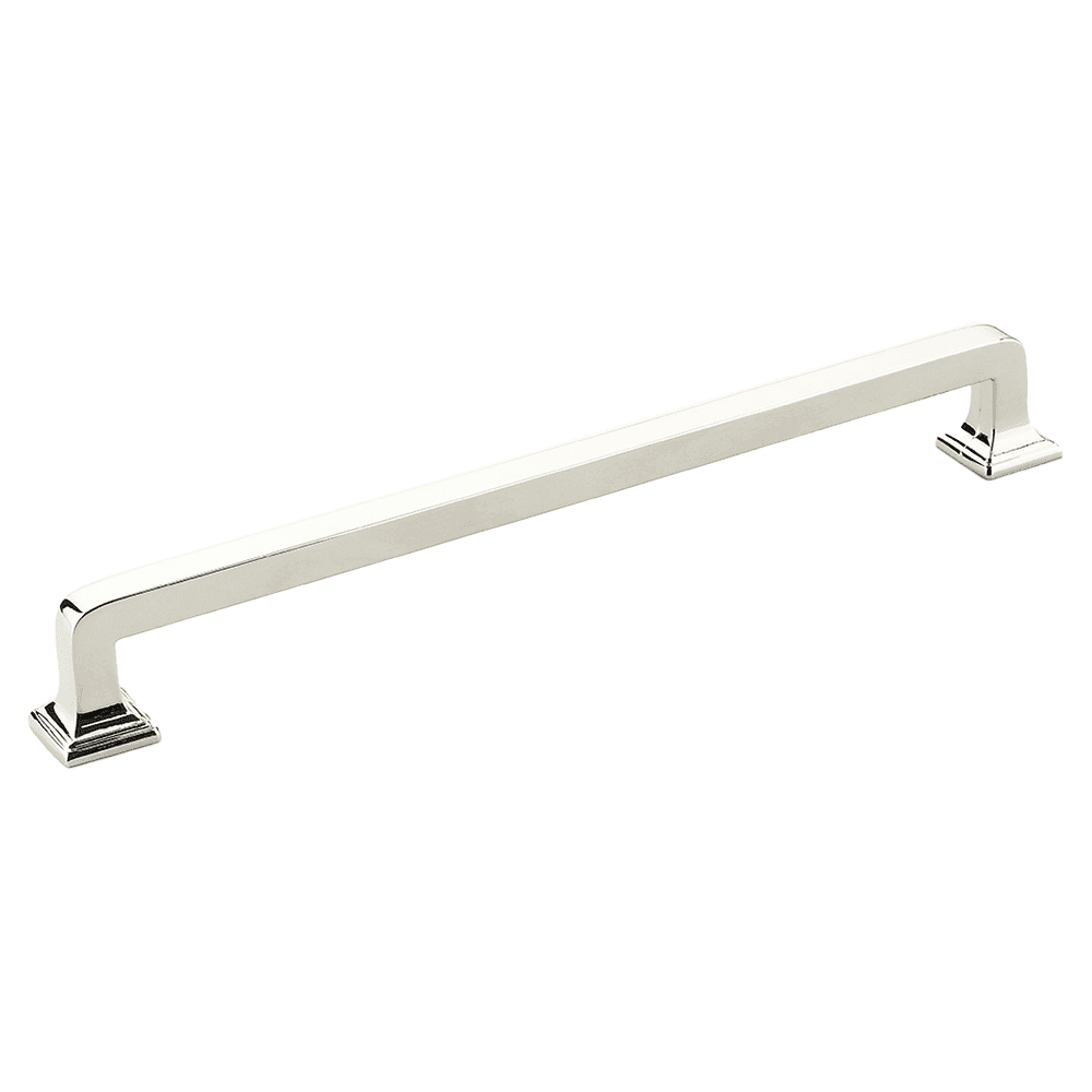 8" Menlo Park Cabinet Pull, Polished Nickel
