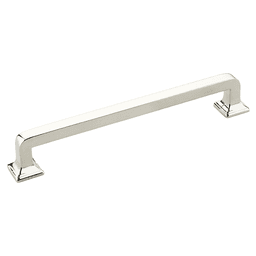 6" Menlo Park Cabinet Pull, Polished Nickel