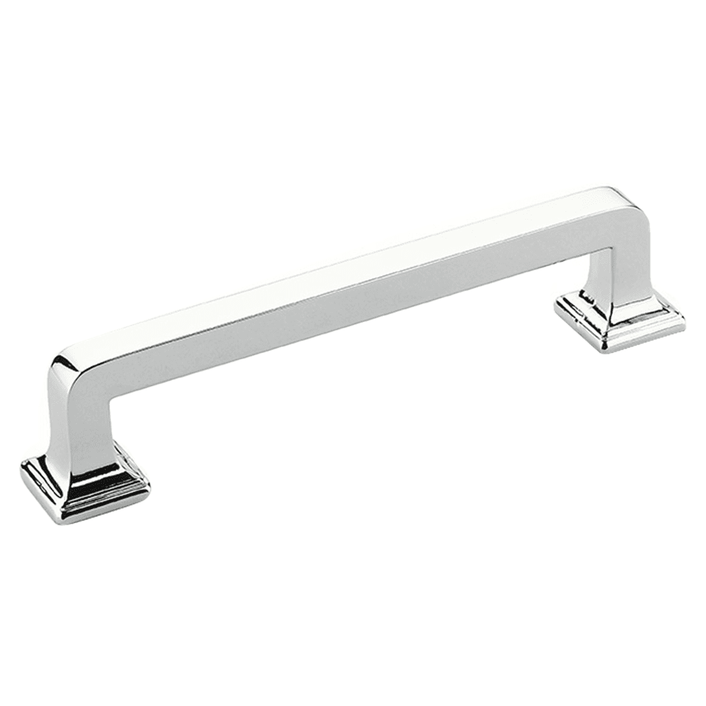 4" Menlo Park Cabinet Pull, Polished Chrome