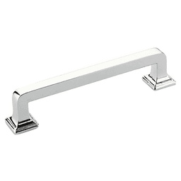 4" Menlo Park Cabinet Pull, Polished Chrome