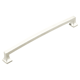 15" Menlo Park Arched Appliance Pull, Polished Nickel