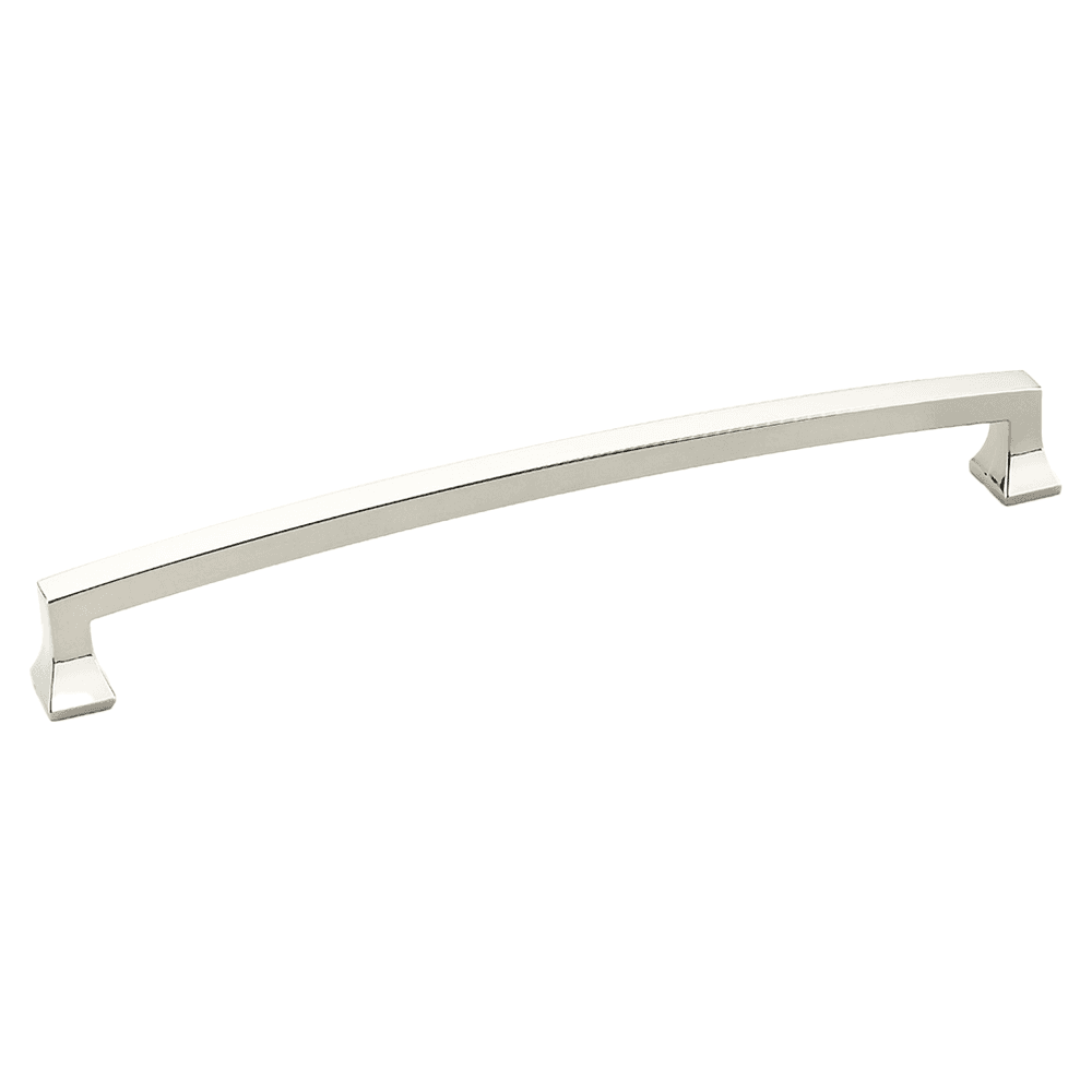 8" Menlo Park Arched Cabinet Pull, Polished Nickel